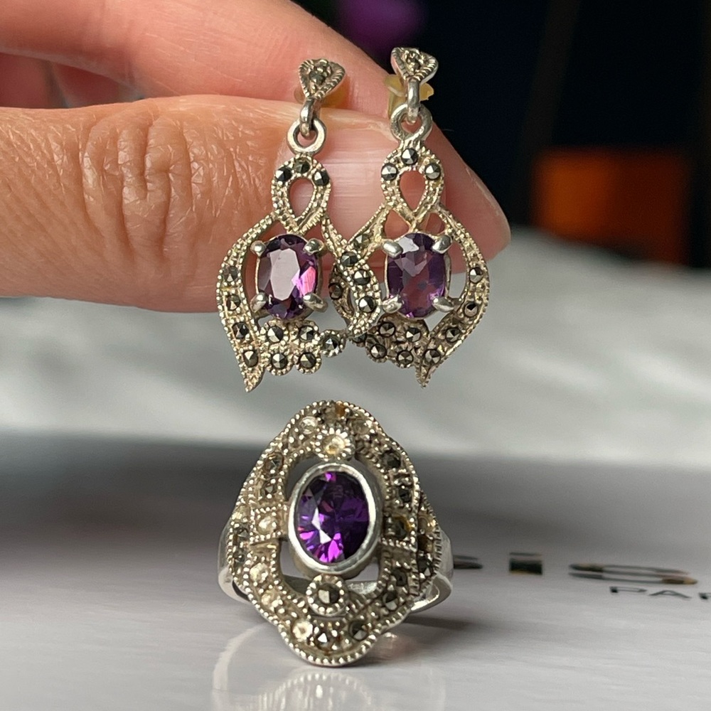 Vintage Earrings and Ring Set